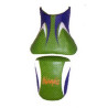 Saddle cover Bagster (2090D) Green/Blue From China/White/Letters Mastic Kawasaki ZX6 R 98