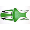 Saddle cover Bagster (2090M) Green/Black/White/Black Letters Kawasaki ZX6 R/RR 01-02