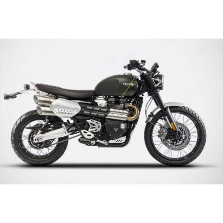 Silencieux Zard INOX Triumph SCRAMBLER 1200 19-20