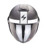 Casque moto Scorpion EXO-CITY II SHORT Argent mat / Blanc