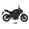 Ligne complète Mivv DELTA RACE Inox Noir pos. haute (Y.045.LDRB) Yamaha MT-07