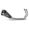 Complete line Mivv DELTA RACE Inox Black high pos. (Y.045.LDRB) Yamaha MT-07