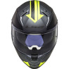 Casque moto LS2 FF811 VECTOR II SPLITTER Titanium/Jaune 22.06