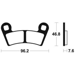 Brake pads metal fried BENDIX MO398 2