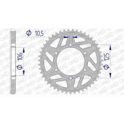 AFAM 47 teeth not 525 type 87605 Triumph 675 Daytona