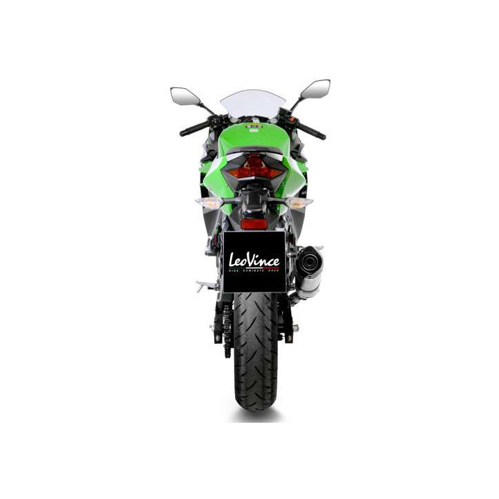 Approved muffler LeoVince LV ONE EVO Inox (14259E) Kawasaki Ninja 400 18-