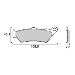Brembo organic brake pads 07BB0359