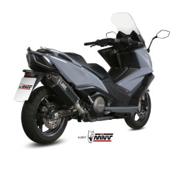 Mivv SPEED EDGE muffler Inox black (O.008.LRB) Kymco AK550 2