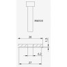 SUZUKI mirror to handlebar adapter (9427N)