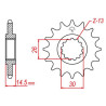 Pignon JT 15 teeth not 525 type 1332