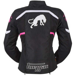 Blouson femme Furygan MYSTIC LADY EVO VENTED Noir/Blanc/Rose 2