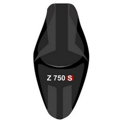 Housse de selle Bagster (2162A) Noir Graine/Noir Nubuck/Lettres Blanches et Rouges Kawasaki Z750 S 05-06