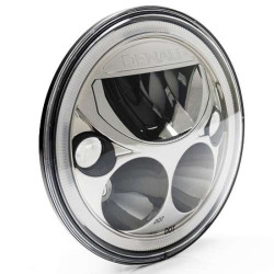 Phare DENALI M5 LED D145mm Noir/Chrome