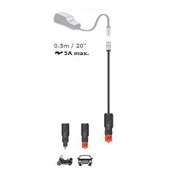 Fiche 2 en 1 DIN/allume-cigare auto Tecmate TM-72 2