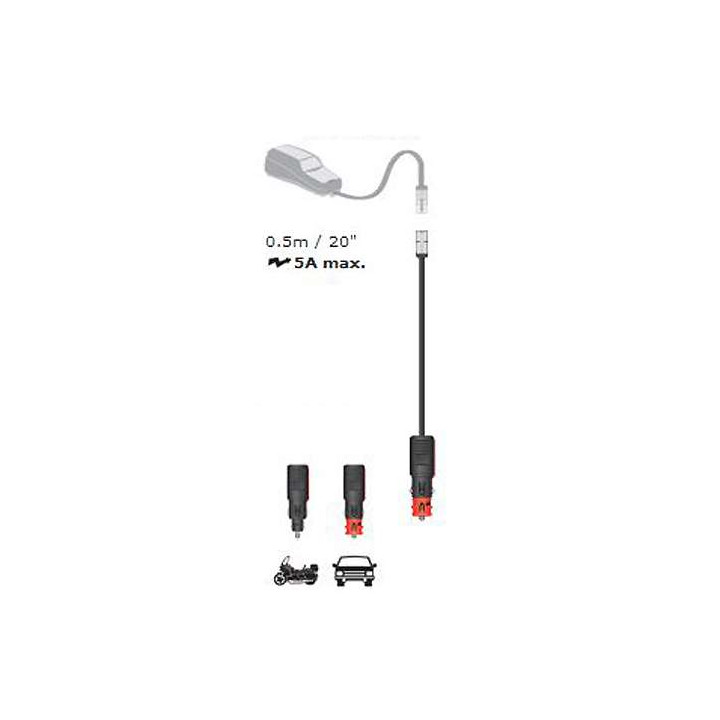 Fiche 2 en 1 DIN/allume-cigare auto Tecmate TM-72