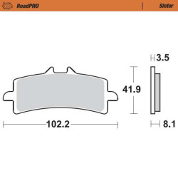 Plaquettes de frein sinter Moto Master RoadPro 407001