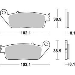 Sinter SBS 627HS brake pads