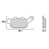 Motorcycle brake pads sinter Brembo 07HO27SP