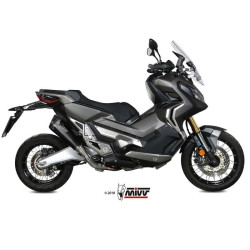 Mivv DELTA RACE approved muffler Inox black (H.066.LDRB) Honda X-ADV 750 2