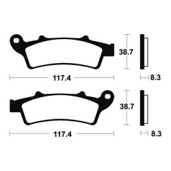 Brake pads metal fried BENDIX MSS261 2