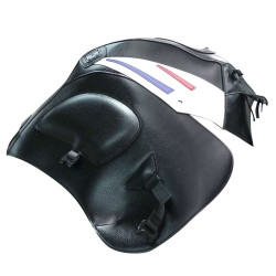 Tapis de réservoir Bagster noir/pointes blanches/deco rouge/bleu de chine (1384K) Honda XL1000 V Varadero