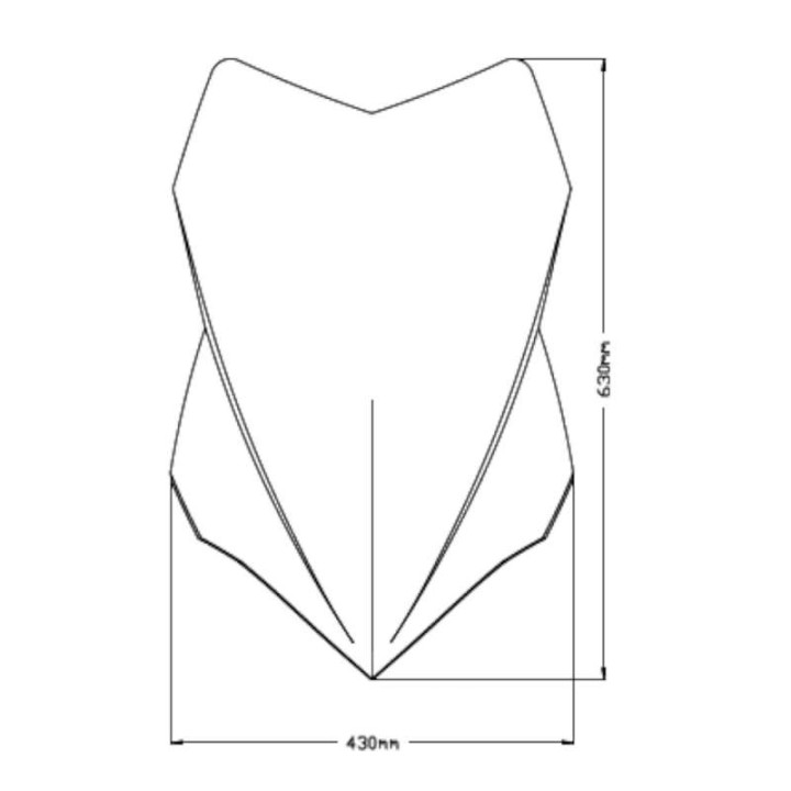 Puig TOURING bubble +10cm (20728) Ducati MULTISTRADA V4