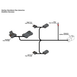 Plug &amp- Play Adapter DENALI DialDim (DNL.WHS.21500) Harley-Davidson PAN AMERICA 2