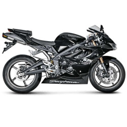 Silencieux homologué Akrapovic Titane/Carbone Triumph DAYTONA 675 06-12 2