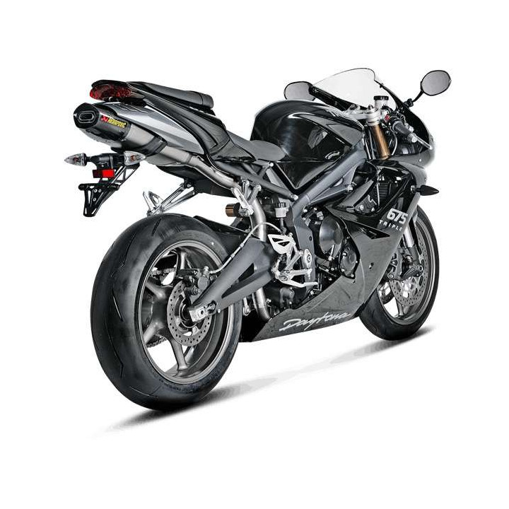 Akrapovic Titanium/Carbon approved muffler Triumph DAYTONA 675 06-12