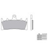 Plaquettes de frein moto sinter Brembo 07SU19SA