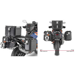 Givi MONOKEY CAM-SIDE luggage rack (PLO7713CAM) KTM 1290 Super Adventure R/S 21-