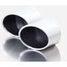 EK10 chrome slash-cut tips for Remus Harley Davidson mufflers