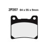 Semi-metal brake pads Nissin 2P207NS