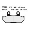 Plaquettes de frein semi-metal Nissin 2P-220NS