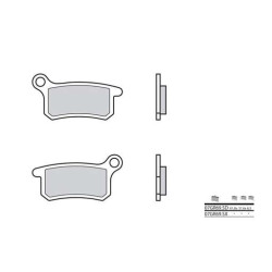 Plaquettes de frein sinter racing BREMBO 07GR69SX