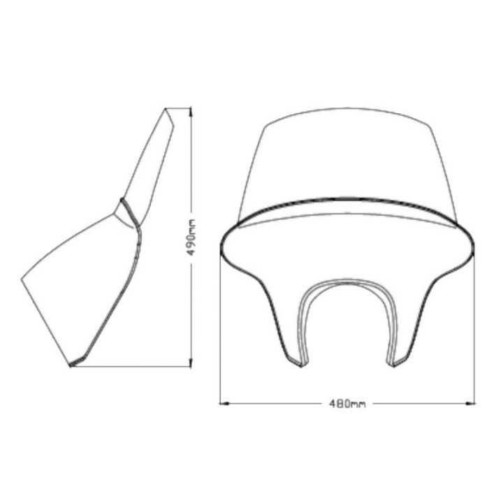 Windshield Puig BATWING SML TOURING (21060) CMX500 REBEL