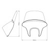 Windshield Puig BATWING SML TOURING (21060) CMX500 REBEL