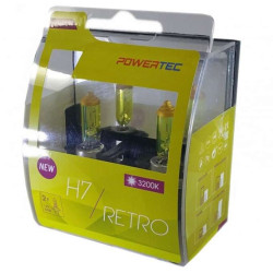 Ampoules phare vintage jaune H7 (x2) 12V 55W PX26D