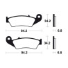 Motor racing brake pads Tecnium MOR194