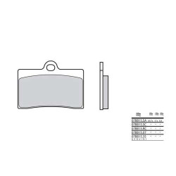 Plaquettes de frein organique BREMBO 07BB1507