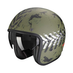 Casque Scorpion BELFAST EVO NEVADA Vert mat / Argent
