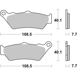 Plaquettes de frein sinter SBS 674LS