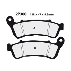 Nissin 2P308 ST sinter racing brake pads