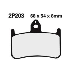 Plaquettes de frein sinter Nissin 2P-203ST