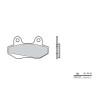 Plaquettes de frein carbone céramique avant BREMBO 07027CC