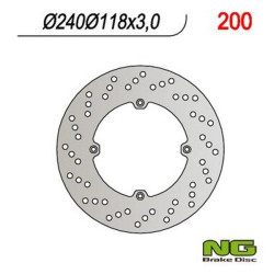Disque de frein moto NG fixe 240mm (réf. 200)