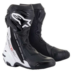 Bottes moto Alpinestars SUPERTECH R Noir/Blanc