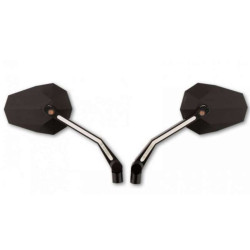 Rétroviseurs moto HIGHSIDER STEALTH X4 avec clignotants et feu de position LED