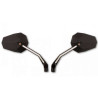 Rétroviseurs moto HIGHSIDER STEALTH X4 avec clignotants et feu de position LED