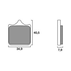 Sinter brake pads Brembo 07BB33SA BMW S1000R/S1000RR